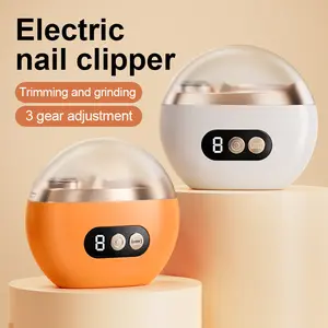 New Electric Nail Trimmer with Grinding Function, Three-Speed Adjustable, LED Light, Suitable for Infants, Adults, Seniors