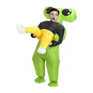 Adult Inflatable Alien Costume for Halloween Party, Fun Big Eye Space Suit for Men & Women, Unique Festival Choice