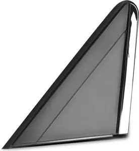 Passenger Mirror Flag Applique Panel Compatible with Chrysler Town & Country 08-16 & Dodge Grand Caravan 08-20 & Ram C/V 14-15, Exterior Side View Mirror Triangle Trim, Replace# 1BE421XFAA