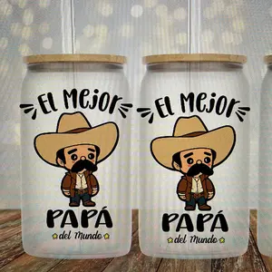 Día del papa glass cup