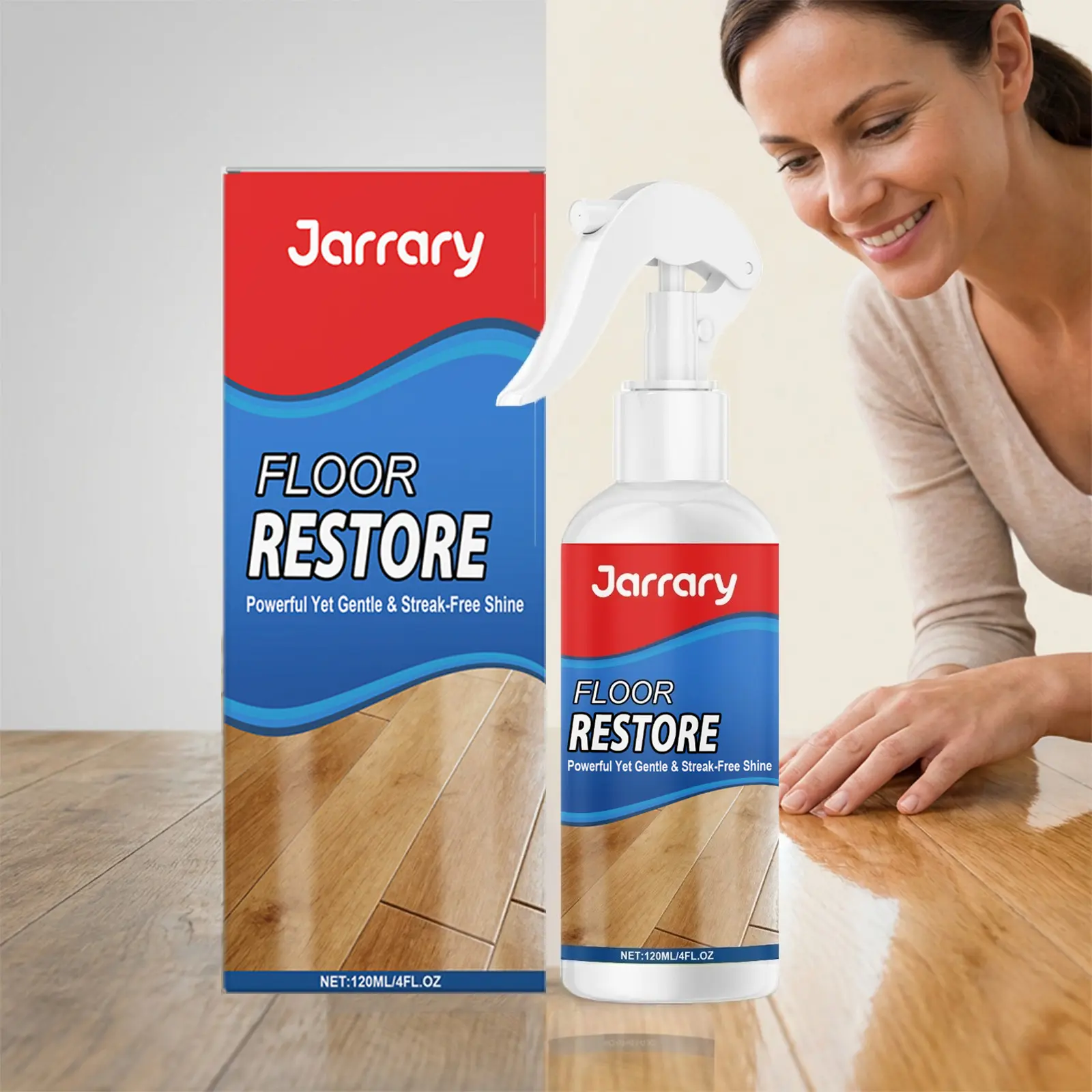 Household Floor Restorer & Polishing Agent - Concentrated All-Purpose Cleaner Polishes, Cleaning Products for Wood, Laminate, Vinyl, with Smooth Glide for Streak-Free Results & Imperfection Hide | Home Care Supplies #FloorRestorer