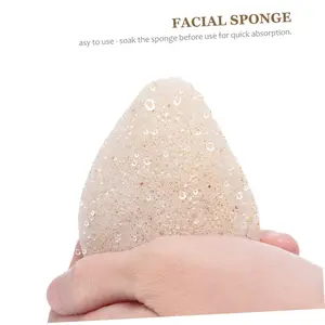 Konjac Exfoliating Organic Cleansing Facial Sponges Set - Natural Walnut Charcoal Konjac Face Scrubbers Sponge for Body Exfoliator Skincare Makeup Removal, Safe for Oily Dry Combination Sensitive Skin