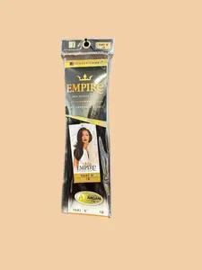 Sensationnel Empire Yaki 8 Premium 100% Remy Human Hair Extensions Cuticle-Aligned for Smooth Tangle-Free Wear Heat-Safe Colorable & Bleachable