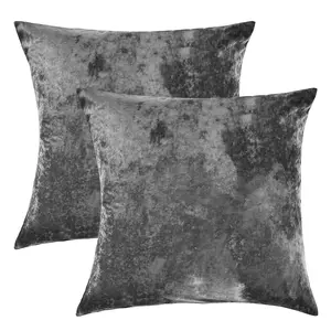 PHF Truly Velvet Pillowcases, No Insert, 2 Pack Ultra Soft Breathable Pillow Shams Covers with Envelope Closure, Luxury Cozy Warm Fuzzy Flannel Pillow Cases