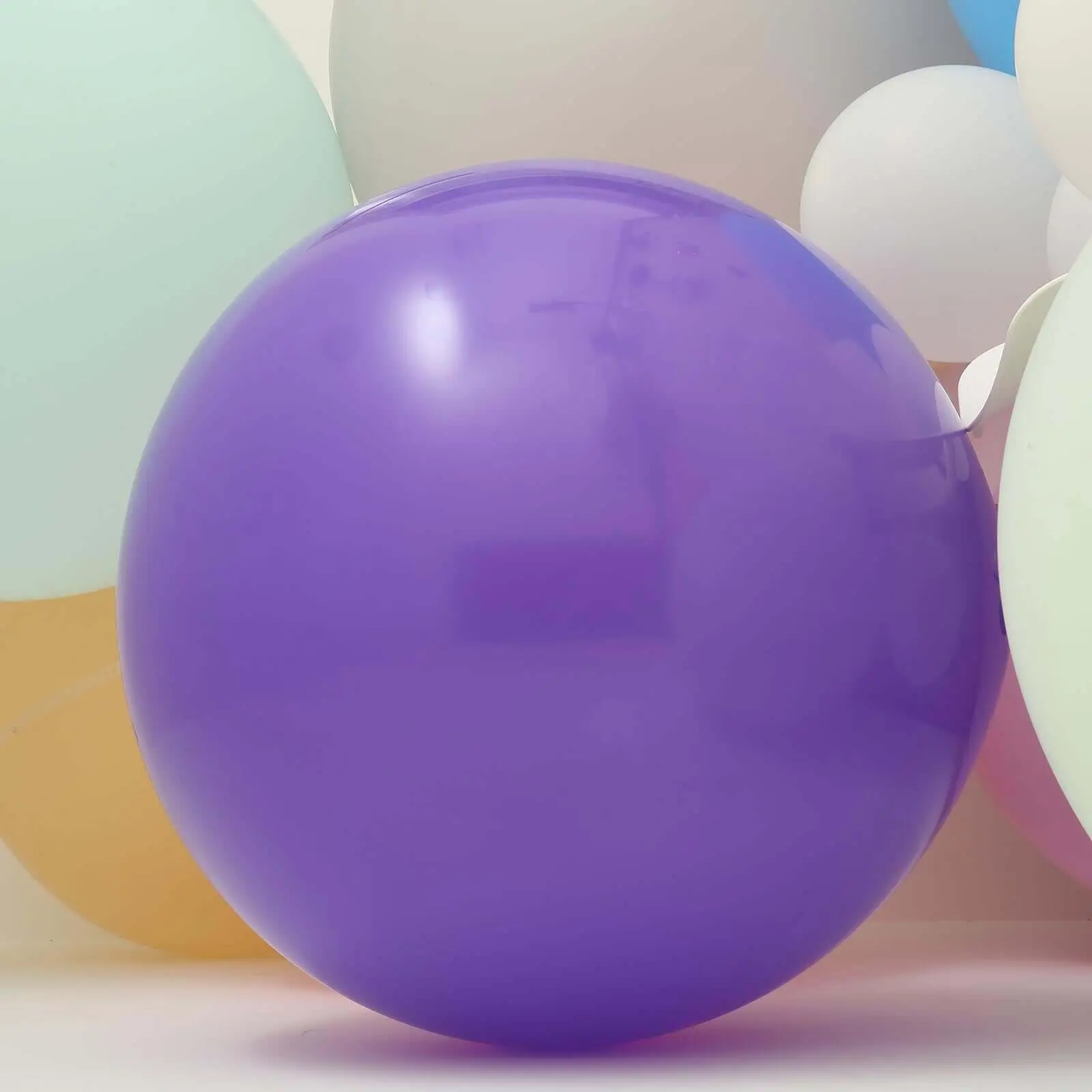 2-Pack 32" Large Matte Purple Premium Latex Balloons - Helium or Air Fillable, for Balloon Decor, Birthday Party, Choking Hazard Note, Choking Hazard Balloon