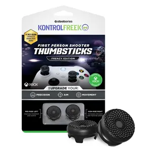 KontrolFreek FPS Freek Frenzy for Xbox One and Xbox Series X Controller | 2 Performance Thumbsticks | 1 High-Rise, 1 Mid-Rise | Black