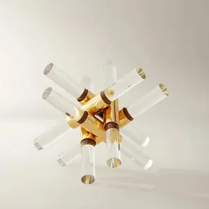 Z Gallerie Unique Angel Design Glass & Gold Metal Home Decor Ornament, Indoor Decoration, Living Room Accent, Home Decor Ornaments Decorative Figurine