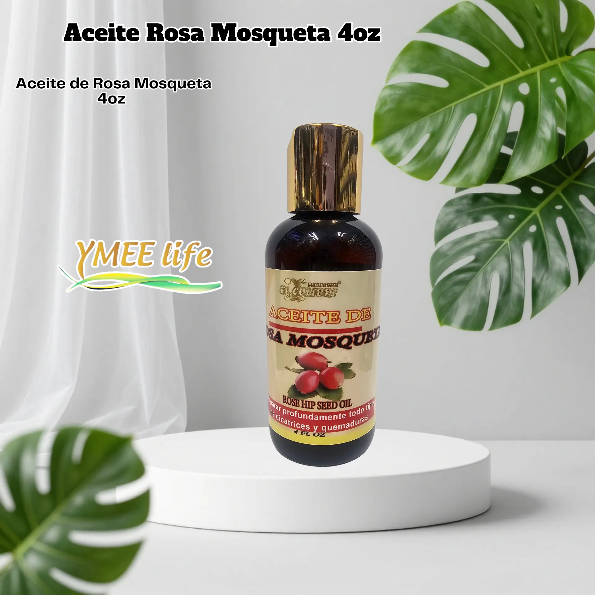 YMEE Life Rosehip Oil (Purified Form) - Hair & Skin Treatment for Cellular Renewal, Burn Treatment, Skin Repair