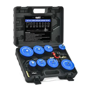 Orion Motor Tech Turbo System Leakage Tester Kit, 10pc Turbo Boost Leak Tester Set with 4 Pairs of Stepped Adapters 1-3/8" to 3-1/2", Turbo Pressure Leakage Tester for Cooling Emissions Exhaust Pipes, fathersdaygift
