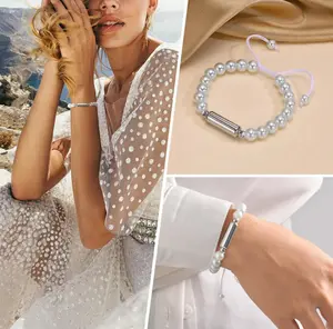 Elegant Pearl Cremation Bracelet