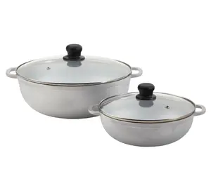IMUSA 2 Piece Caldero Pot Set 22cm 30cm Cookware