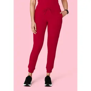 9 Pocket Joggers Crimson