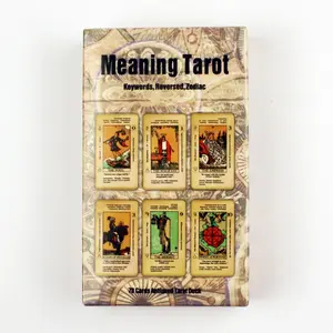 Beginner-Friendly Tarot Card Set with Key Words, Perfect Gift for Christmas & Festivals, Ideal for Divination Games, Includes 78 Cards, Tarot Card Decks