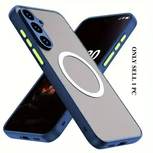 Luxury Magnetic matte hybrid shock-absorbing protective soft phone case for Samsung Galaxy Samsung Galaxy A57/A56/A55/A15/A16/A17/A25/A26/A35/A36/A37 back cover, compatible with wirless charging, Casing
