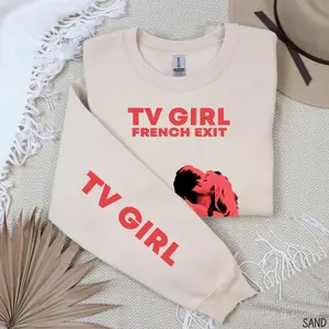 TV Girl Print On Sleeve Shirt, Tv Girl Sweatshirt, Lovers Rock Shirt, Unisex Cotton Shirt, Music Lover Shirt, Gift For Her, Gift For Him