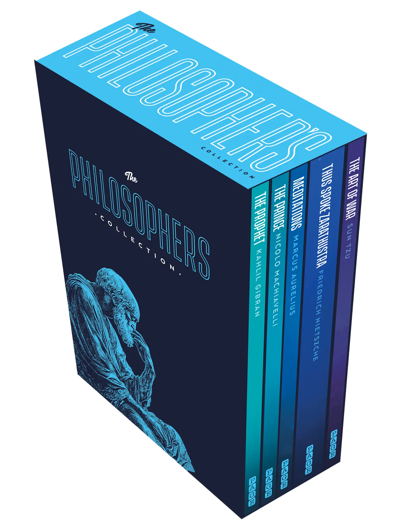 Philosophers' Complete Wisdom Paperback Book Set Bundle - Includes The Art of War, The Prophet, Marcus Aurelius Works; Political Insights, Leadership Strategies, Inspirational Gift for Literature & Art Enthusiasts