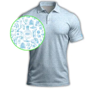Men’s Tequila Blanco Golf Polo Shirt Lightweight Breathable Casual Summer Golf Outfit Wear