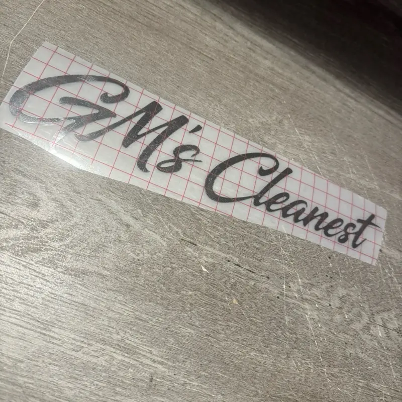 3x12 clean vinyl decal for car window