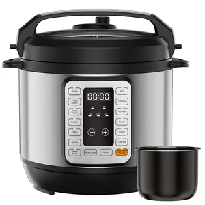 Electric Pressure Cooker 6/8 Quart, Steamer, Yogurt Maker, Rice, Egg Cooker, Multi-Functional Smart Pot, Stainless Steel