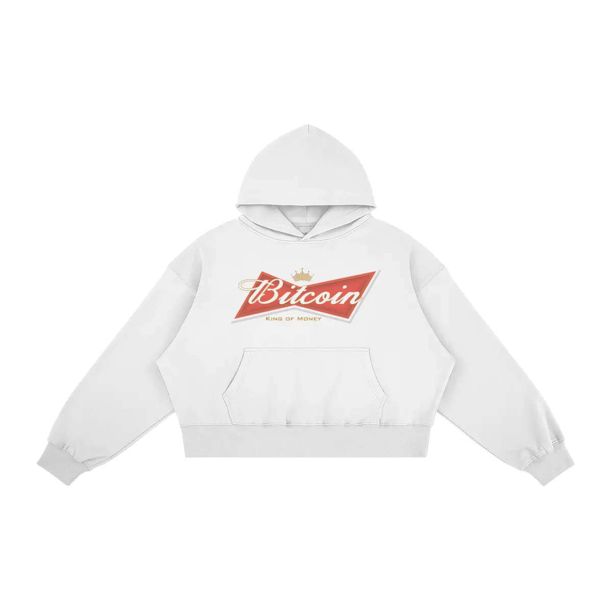 Bitcoin "King of Money" Boxy Hoodie