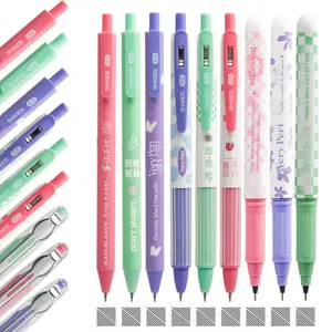 Gel Pens,0.5mm Quick Dry Black Ink Fine Point Smooth Writing Pens High End Series Retractable Aesthetic Ballpoint for Office School Stationery Supplies Women Men Gifts