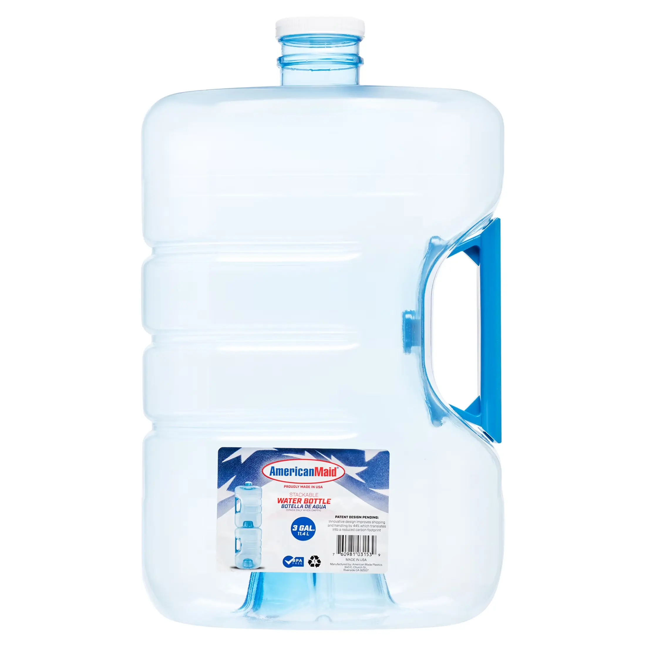 American Maid 3gal Stackable Refillable Water Jug (Kitchen Drinkware Container)