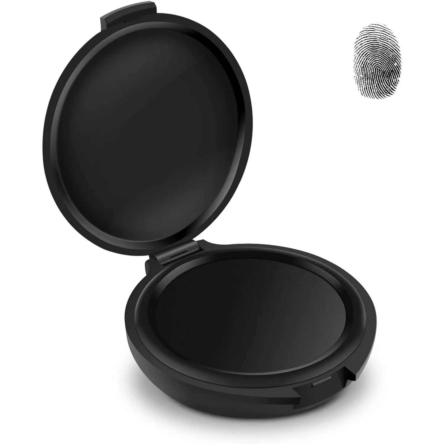 Fingerprint Ink Pads, Thumbprint Ink Pad for Notary Supplies   ID Fingerprint Cards Law Enforcement Fingerprint (Black-1 Pack)