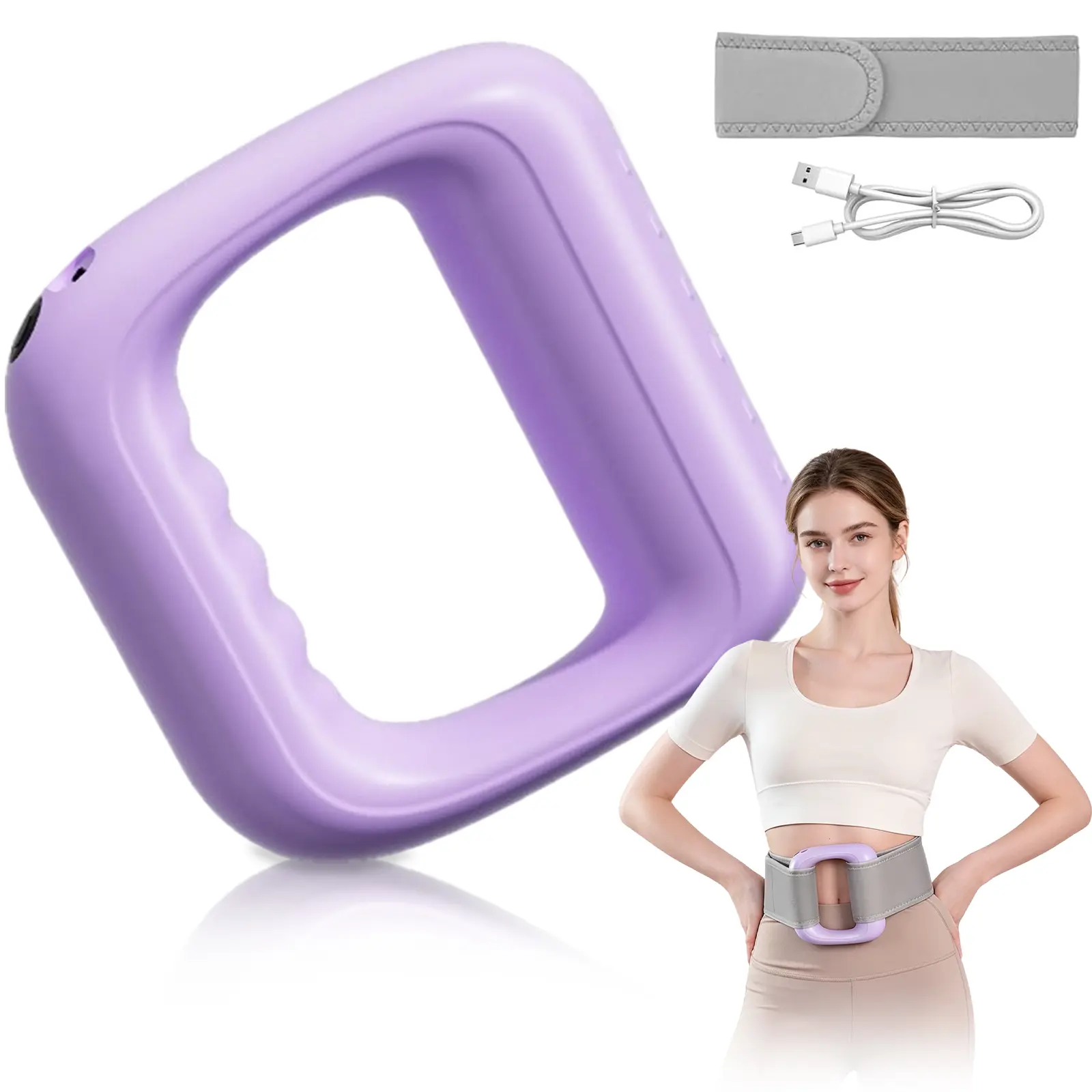Cordless Massager Ring for Whole Body - 5 Speed Levels, Neck & Shoulder Muscle Relief, Portable Deep Tissue Percussive Massager for Relaxation, Fitness-Focused Gift for Men & Women