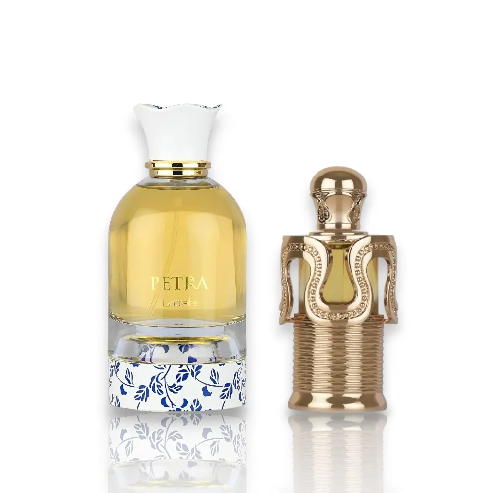 Lattafa Bundle | Maitha + Petra | Women's Fragrance | 20 ML - 100 ML | Eau De Parfum + Concentrated Oil | Vanilla - Caramel & Sweet