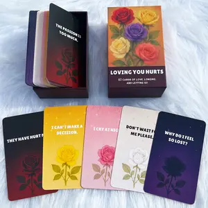 Love Message Oracle Cards for Beginners - 80 Raw Breakup Heartache Cards for Twin Flames Emotional Drama Toxic Relationships Shadow Work in Love