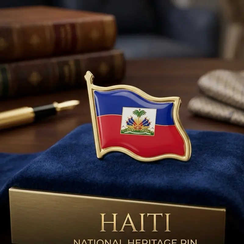 Haitian flag pin