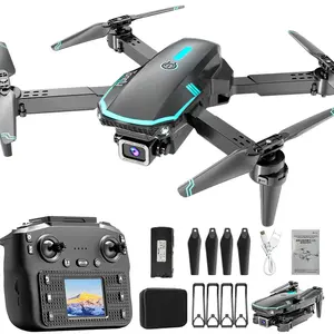 HD Camera Foldable Drone with Integrated Screen Remote Controller, Stable Flight Performance, Easy to Control for Children and Beginners, Awesome Toy for Outdoor Play, Ideal Gift for Christmas