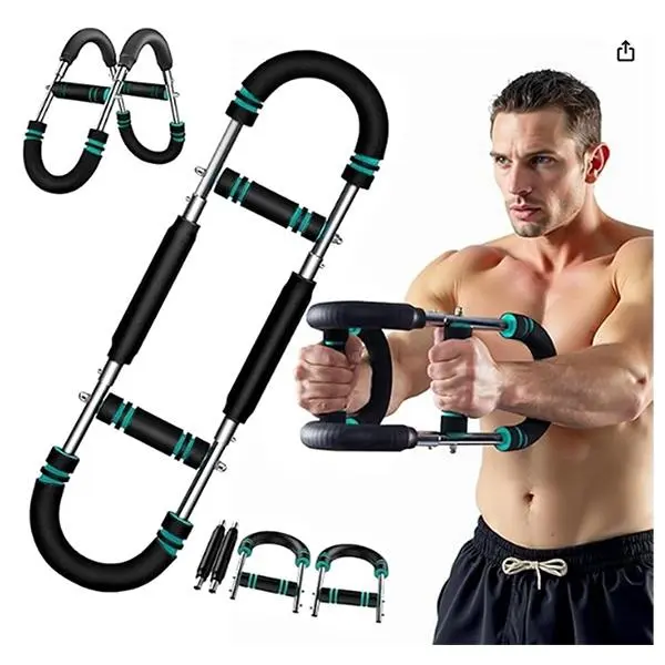 Arm Trainer Chest workout Strengthen Chest and Arm Muscles Men's Fitness Trainer Detachable Portable Spring Resistance Home Fitness Equipment arm trainer gym  gears