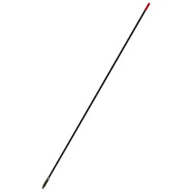 Francis Hot Rod CB Antenna - 4.5 ft (54" Overall Length) Black Fiberglass Whip, Individually Tuned, Double Helical Winding, Double Quarter Wave, Chromed Brass, Compatible with All Standard Antenna Mounts, Vehicle Accessories, 54 Inches