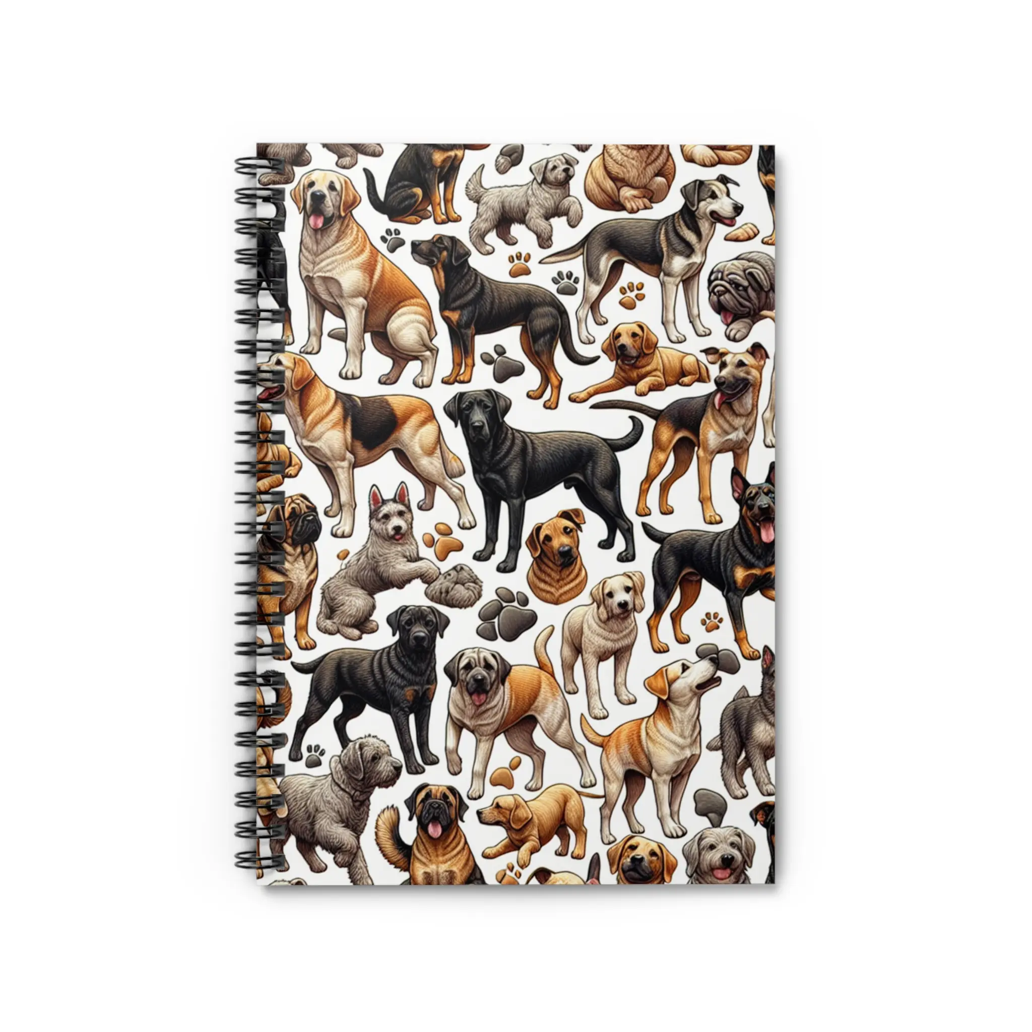 Dog Lover's Spiral Notebook - Ruled Line, Cute Dog Notepad, Pet Care Journal, Dog-Themed Gift, Animal Lover Stationery gratitude journal