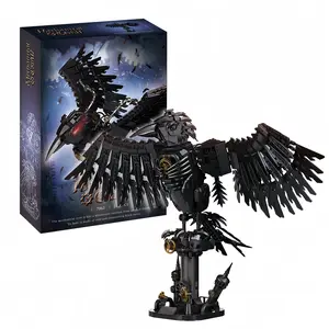Mechanical Birds Building Sets for Adults, 1018PCS Sky Animals Crow Collection block Toy, Home or Office Decor, STEM creative Building Halloween Gift for Teens Boys and Girls Model Kit