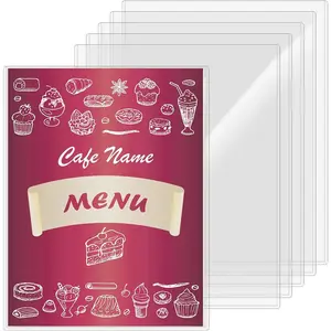 6PCS 8.5" x 11" Rigid Print Protectors, Clear Hard Plastic Page Sheet Protectors, Paper Sleeves Photo Poster Plastic Sleeves Hard Plastic Document Holder Birth Certificate Protector