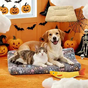 Pet Bed with Toy Fish – Cozy Mat + Fun Play Combo for Cats & Dogs