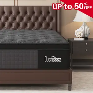 12/14 Inch Memory Foam Mattress Hybrid Pocket Spring Twin Full Queen King Mattress In A Box -Euro Top Mattresses Medium Firm For Motion Isolation, Edge Support, 100 Night Trial