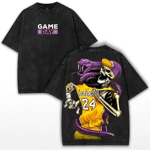 Venom Rattlers Retro Washed Cotton Oversized Heavyweight Streetwear Graphic Tee. Ideal Game Day Style for Sports Fans, trending vintage aesthetic.