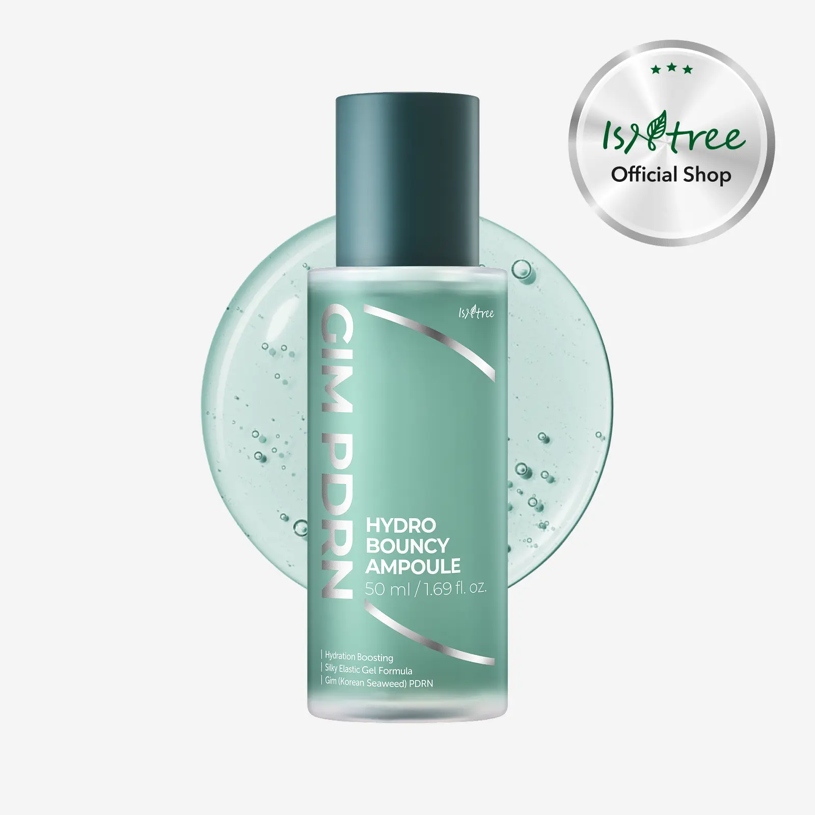 [isntree Official Shop] Gim PDRN Hydro Bouncy Ampoule 1.69 fl.oz / 50ml - Water jelly serum for hydration and firming, Multi-Hyaluronic Acid, Korean Skincare