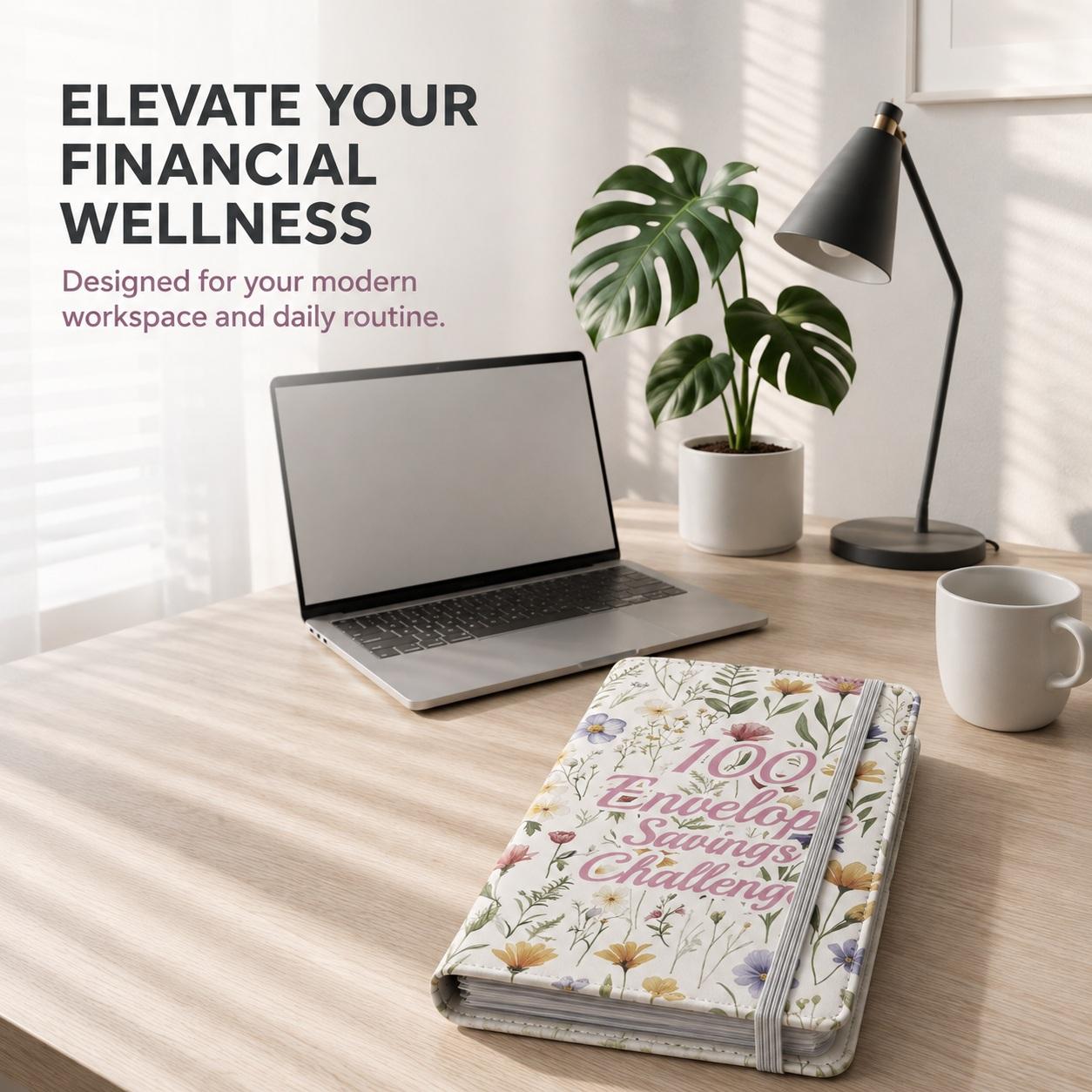 100 Envelope Challenge Binder, 100 Envelopes Money Saving Challenge Book, Cash Envelope Budget Binder with Savings Tracker and 50 PVC Sleeves, Easy Way to Save $5,050, Budget Planner