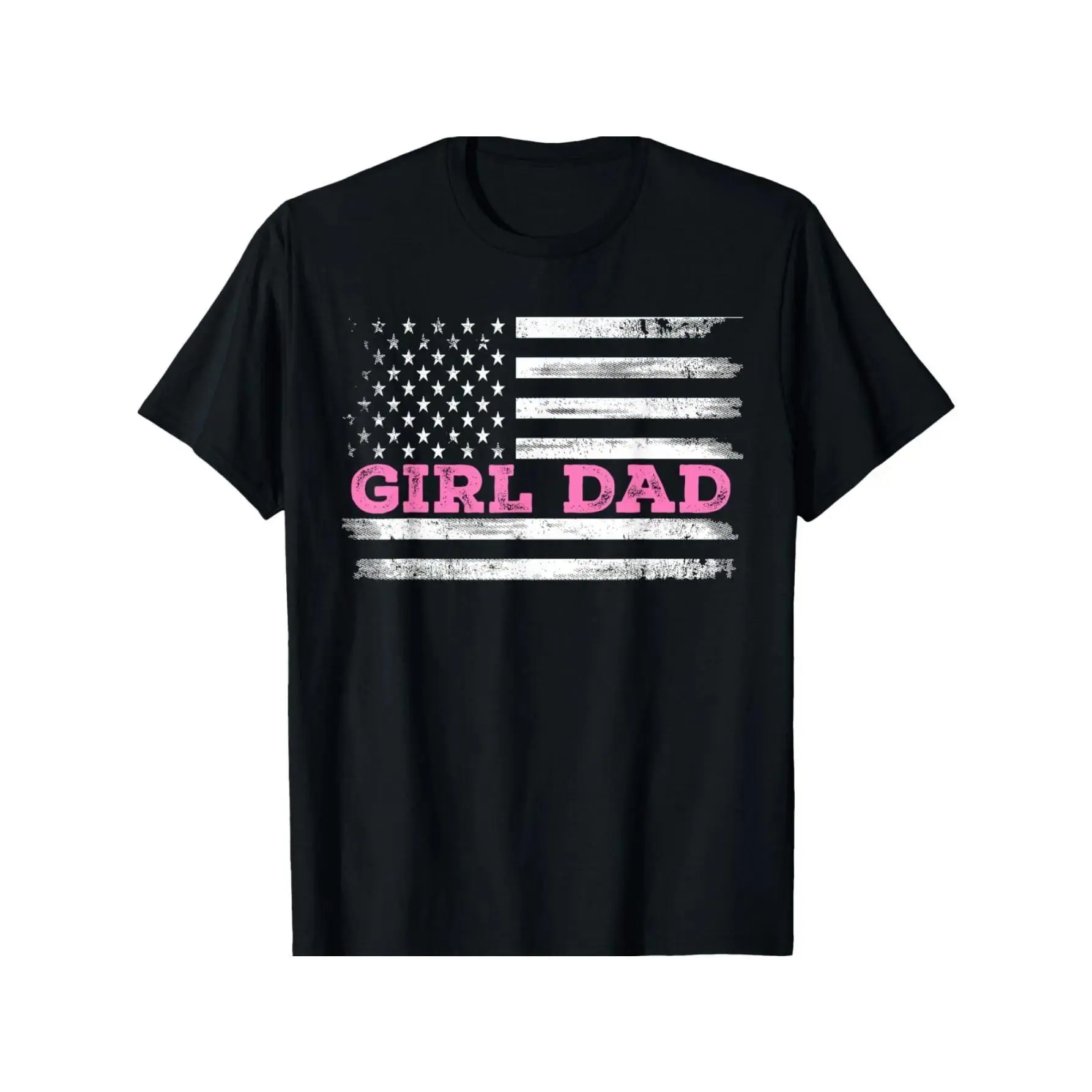 girl dad usa flag shirt, patriotic father's day graphic tee, proud dad of T-Shirt for Men Wome tshirt, oversized men's t shirt, dad gift streetwear, casual cotton short sleeve top