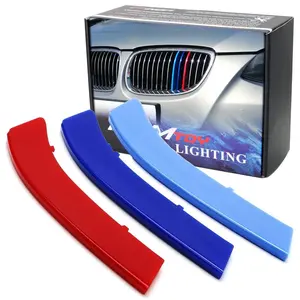 iJDMTOY Exact Fit M-Color Grille Insert Trims For 2007-2010 BMW E92/E93 Pre-LCI 3 Series 2-Door Coupe 325i 328i 330i 335i with 14-Beam ONLY