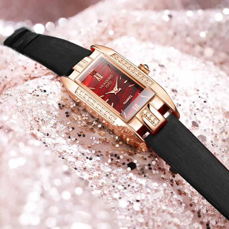 Women's Korean mini square watch, women's fashion luxury watch, women's casual quartz watch, women's elegant temperament watch,  perfect gift