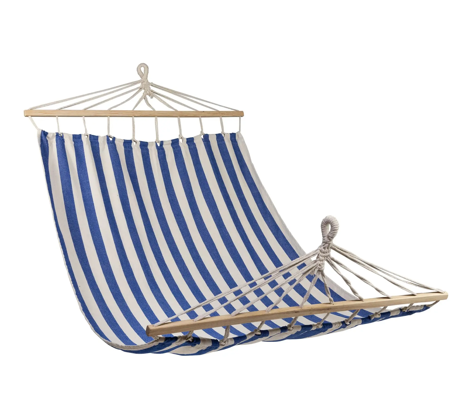 Northlight 9' Striped Macrame Quilted Double Hammock Northlight 9' Striped Macrame Quilted Double Hammock
