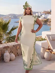 Women Floral Print Scarf Set, Elegant Slim Fit Shawl & Long Silk Wrap, Beach Sun Protection Swimsuit Cover Up, All Season Fashion Accessory