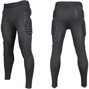 Mens Adult Padded Compression Shorts with 6-Pad Football Girdle Padded Pants for Baseball Soccer Basketball