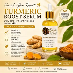 Turmeric Boost Facial Serum, Natural Antioxidant Skin Brightening Serum for Glowing Complexion