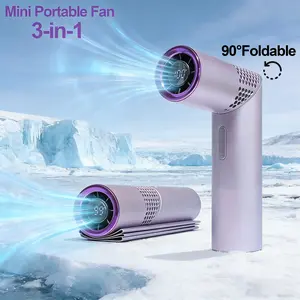 199 Speeds！90°Foldable Mini Fan - Portable Handheld Fan for Travel, Outdoor, Office